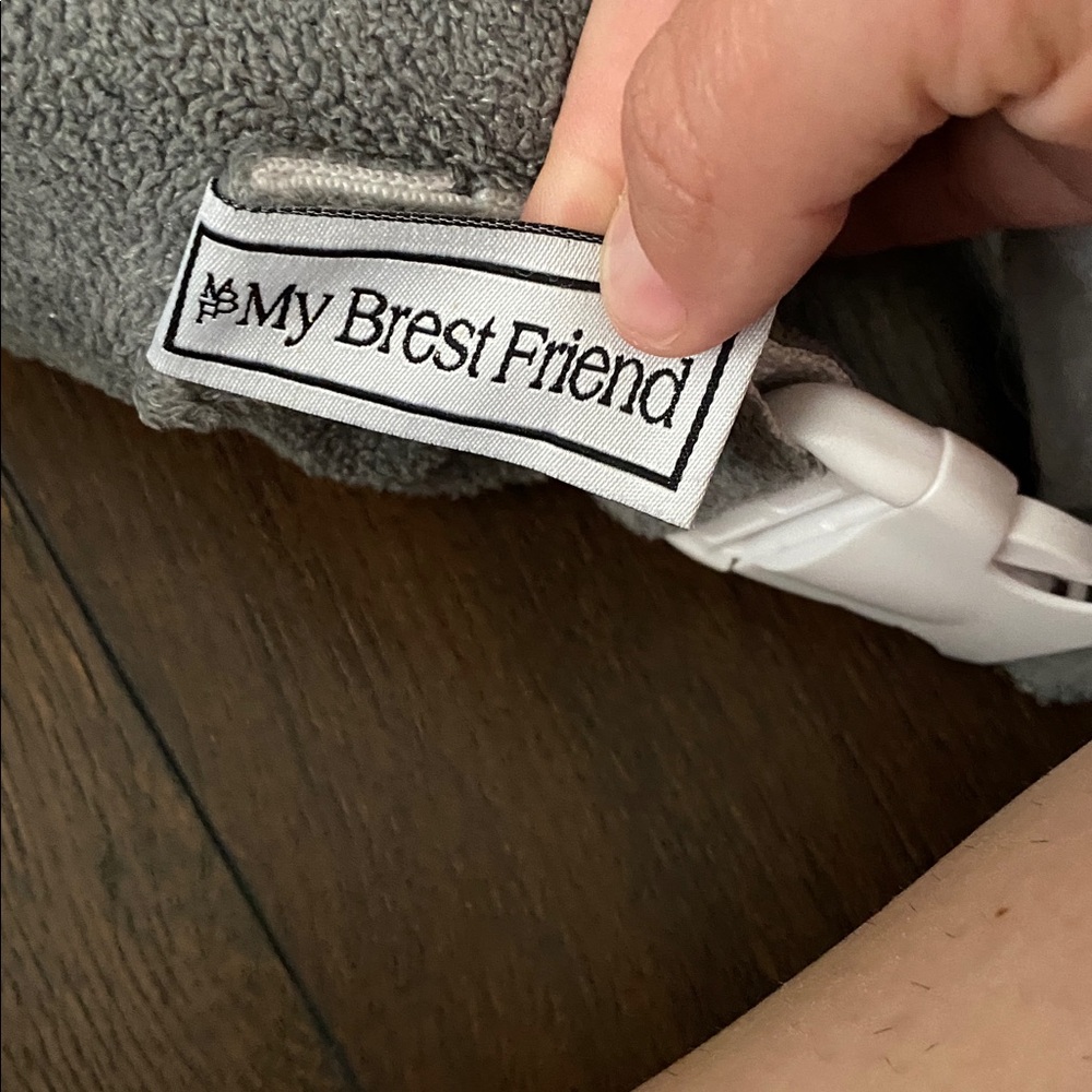 My Best Friend Gray Deluxe Nursing Pillow - Picture 3 of 6
